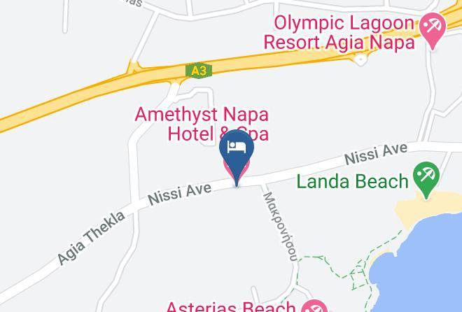 Cyprus - Amethyst Napa Hotel & Spa Maps
