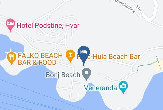 Hvar - Amfora Hvar Grand Beach Resort Maps