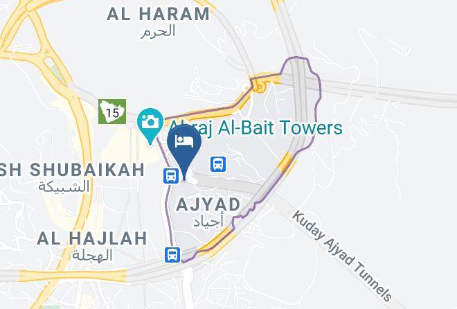 Mecca - Amjad Al Jazira Hotel Maps