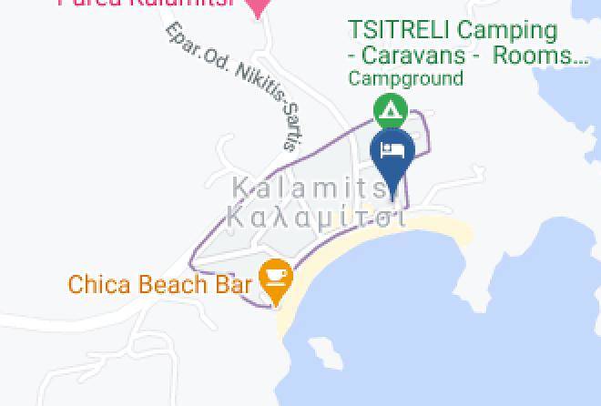 Khalkidhiki - Ammos Kalamitsi Bungalows Maps