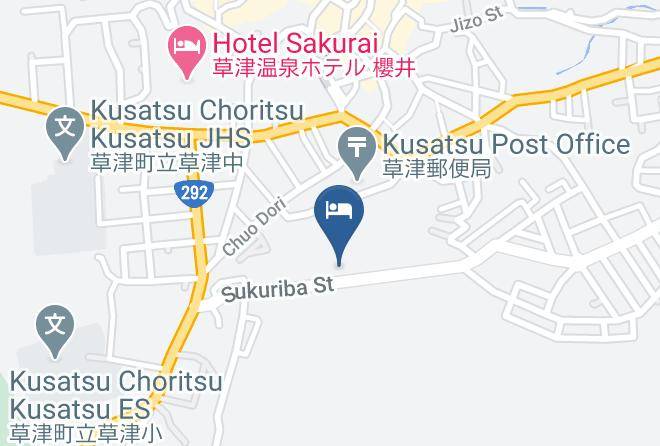 Kusatsu Townagatsuma District - Kusatsu Onsen Hotel Resort Maps