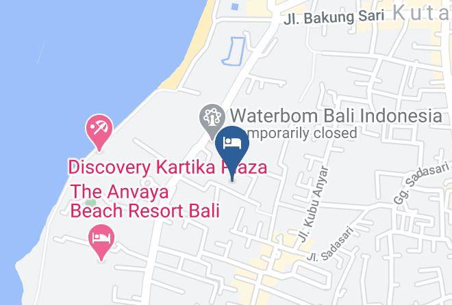 Badung Regency - Amnaya Resort Kuta Maps