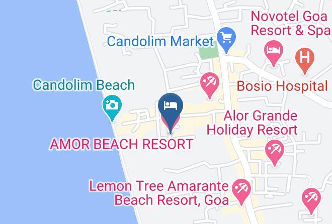 Bardez - Amor Beach Resort Maps