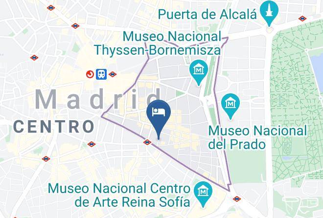Madrid - Amor De Dios 17 Boutique Hotel Maps