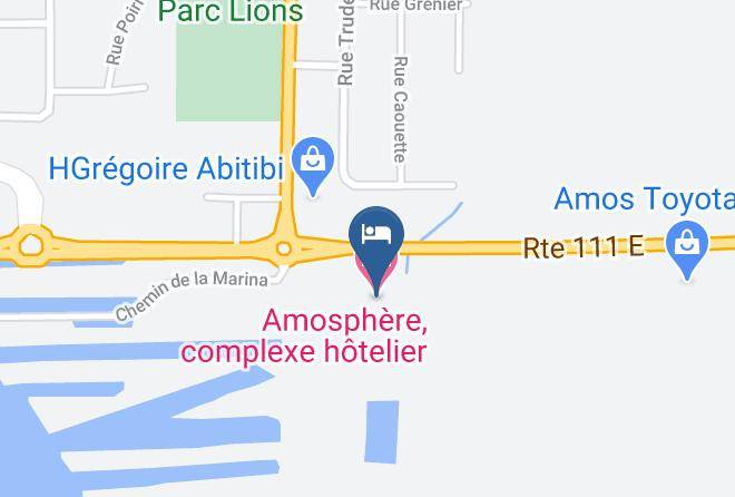 Abitibi Regional County Municipality - Amosphere Complexe Hotelier Maps