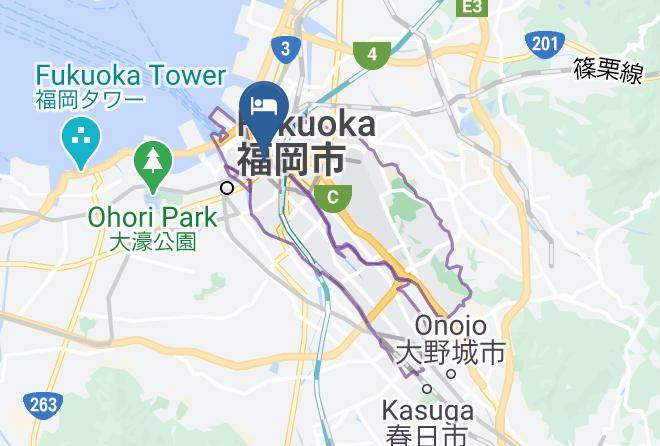 Fukuoka City Hakata Ward - Amp Flat Ogokusou Maps