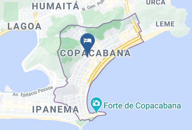 Rio De Janeiro Acabana - Americas Copacabana Hotel Maps