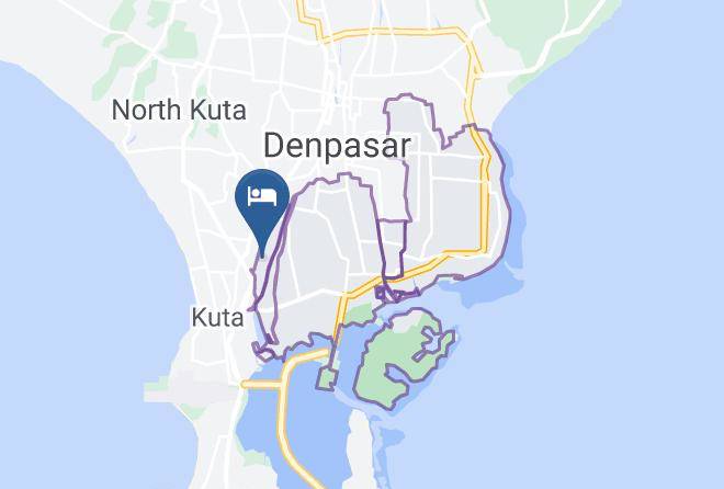 Denpasar - Amrita Home Stay Bali Maps