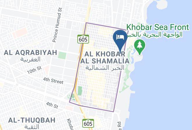 Al Khobar - Amwaj Cornishe Hotel Maps