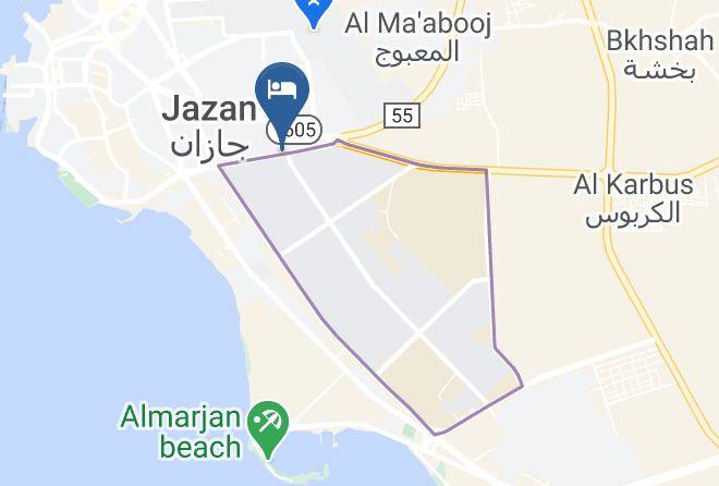 Jazan - Amwaj Hotel Maps