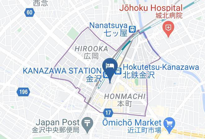 Kanazawa City - Ana Crowne Plaza Kanazawa Maps
