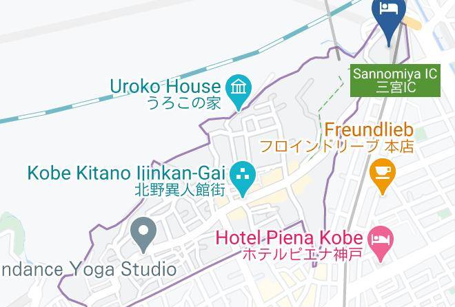 Kobe City Chuo Ward - Ana Crowne Plaza Kobe Maps