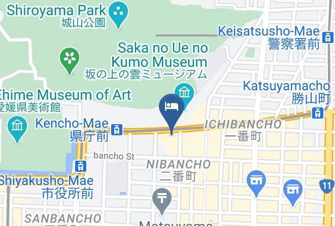 Matsuyama City - Ana Crowne Plaza Matsuyama Maps
