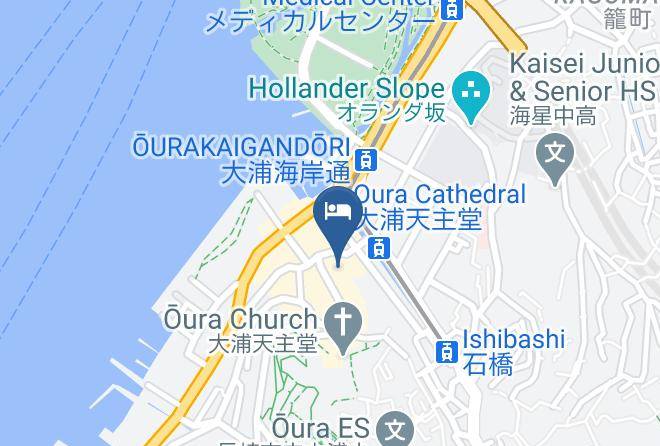 Nagasaki City - Ana Crowne Plaza Nagasaki Gloverhill Maps