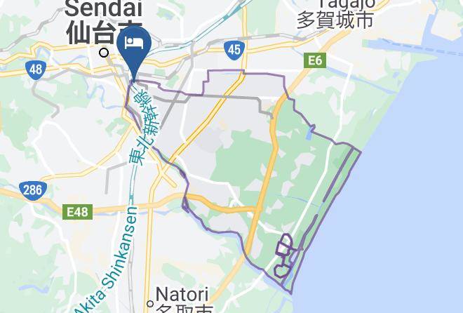 Sendai City Wakabayashi Ward - Ana Holiday Inn Sendai Maps