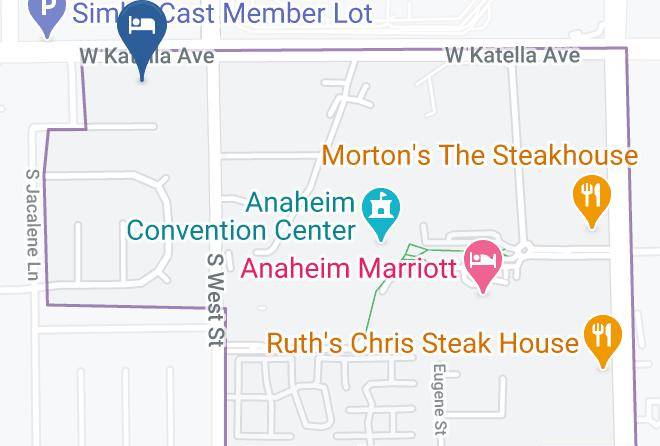 Anaheim Discovery Inn & Suites At The Park Map