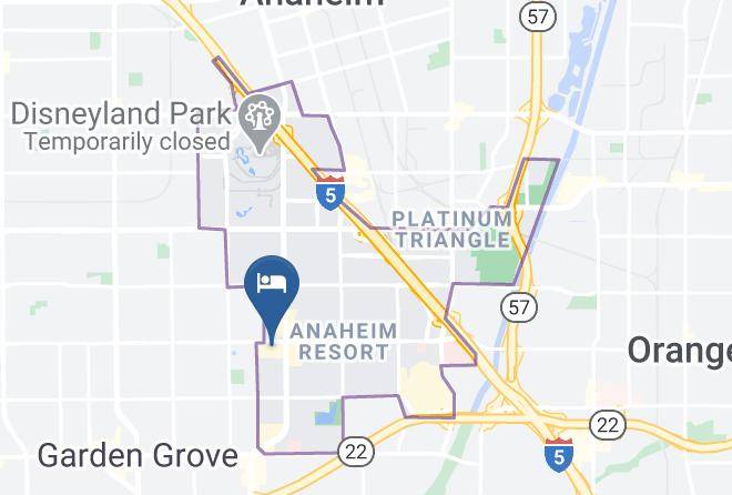 Anaheim Marriott Suites Map
