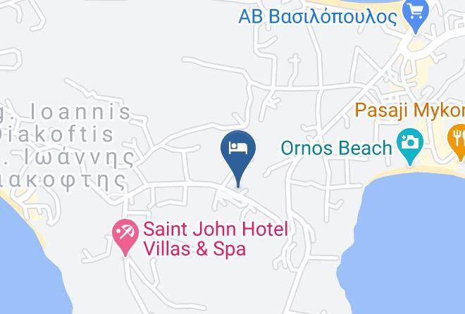 Mykonos - Anamar Blu Hotel Maps