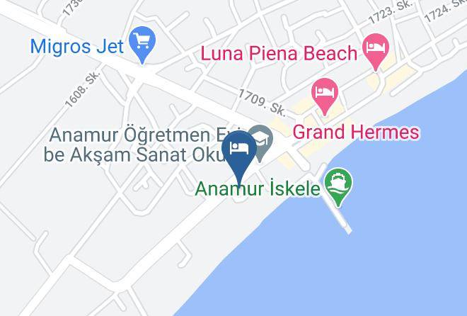 Anamur - Anamur Ogretmenevi Ve Aksam Sanat Okulu Maps