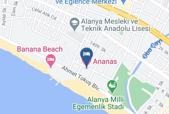 Alanya - Ananas Hotel Maps