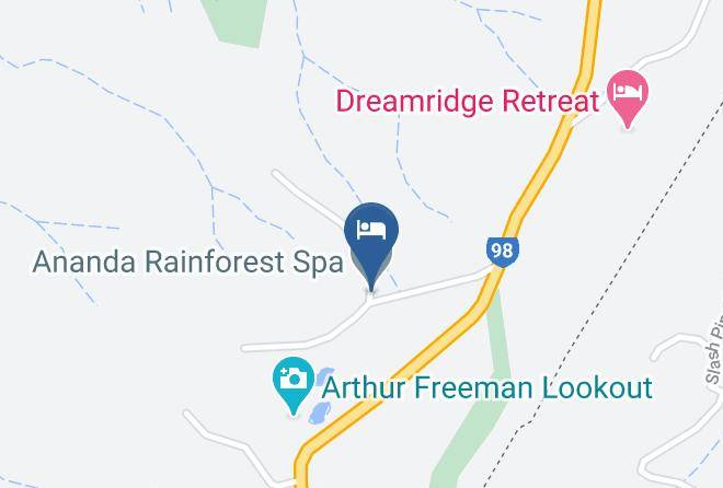 Ananda Rainforest Spa Map