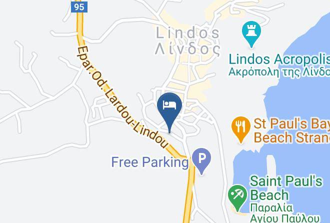 Dodecanese - Anastasia Studios Lindos Maps