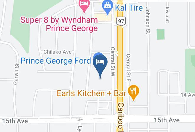 Fraser Fort George - Anavada Inn And Suites Maps