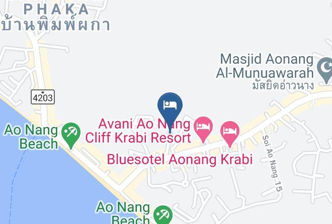Mueang Krabi District - Anawin Bungalows Maps