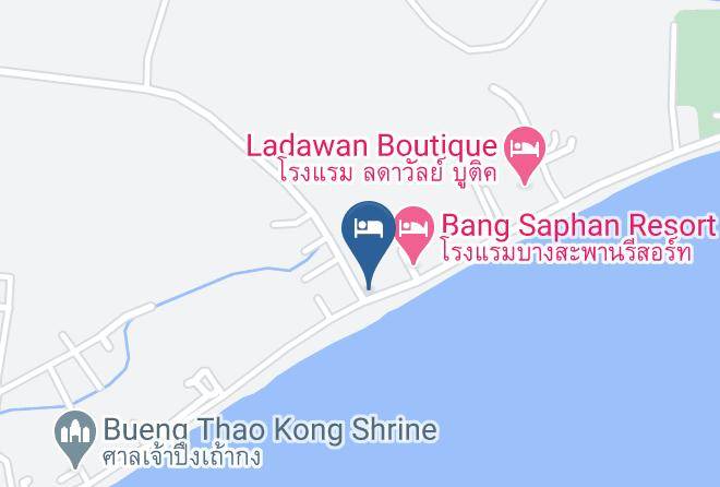 Amphoe Bang Saphan - Anchalee Resort Maps