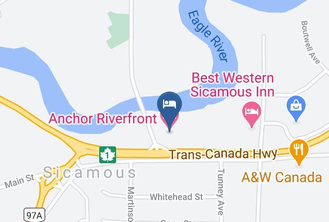 Columbia Shuswap - Anchor Riverfront Motel Maps