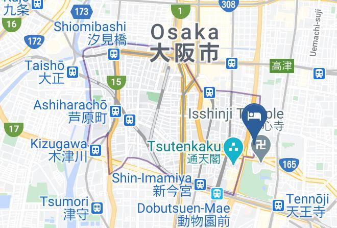 Osaka City Naniwa Ward - Ancient Hotel Maps
