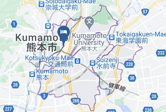 Kumamoto City Chuo Ward - And Comfy Hotel Kumamotojo View Maps