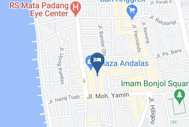 Kota Padang - Anda Hotel Maps