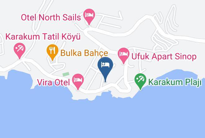 Sinop Ada - Andac Hotel & Kumsal Maps