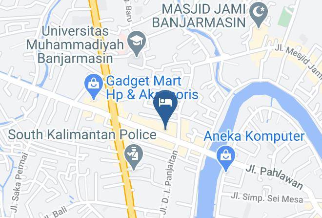 Banjarmasin - Andalas Hotel Maps