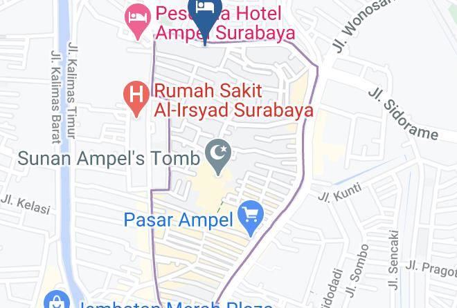 Kota Surabaya - Andalus Hotel Maps