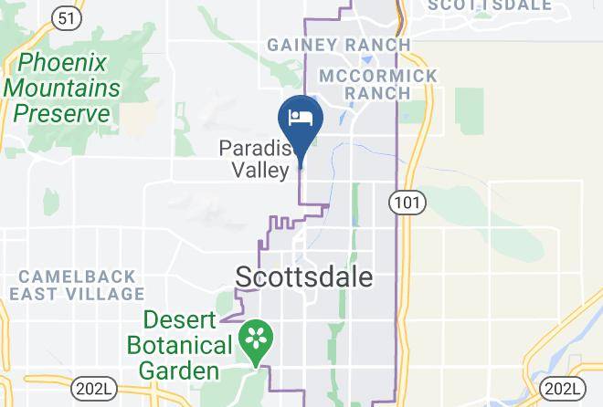 Maricopa - Andaz Scottsdale Resort & Bungalows A Concept By Hyatt Maps