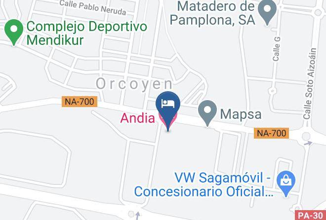 Navarra - Andia Hotel Maps