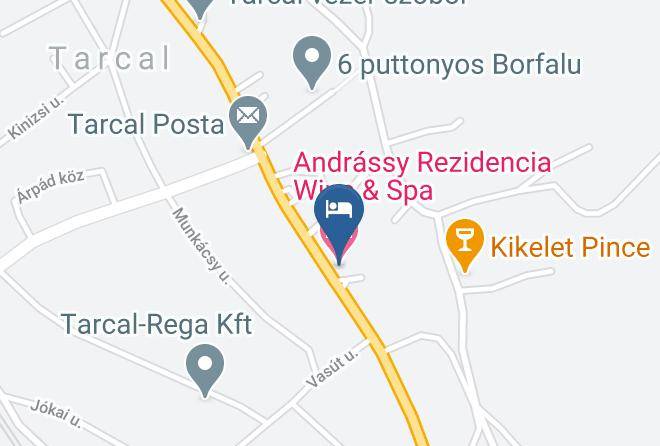 Tarcal - Andrassy Rezidencia Wine & Spa Maps