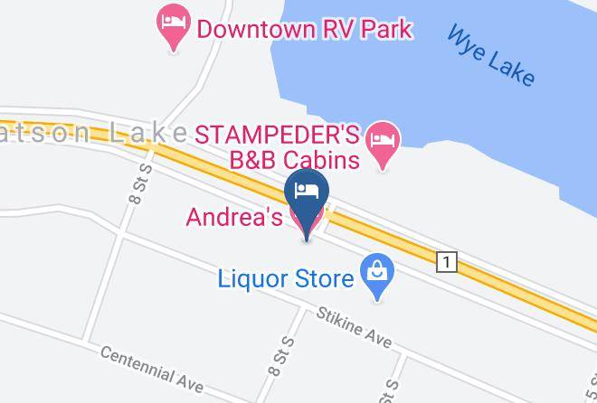 Watson Lake - Andrea's Hotel Maps