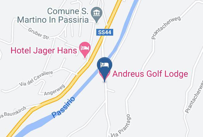 Bolzano - Andreus Golf Lodge Maps