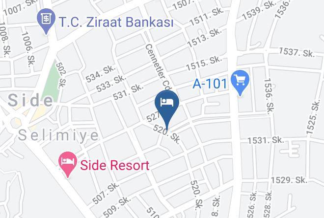 Manavgat - Andros Side Hotel Maps