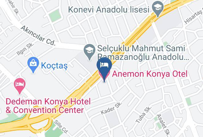Selcuklu - Anemon Konya Otel Maps