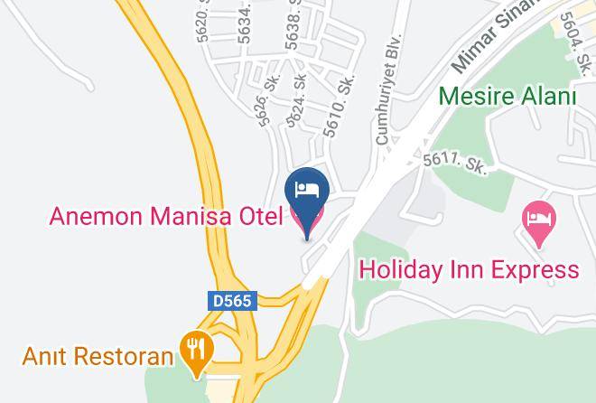 Yunusemre - Anemon Manisa Otel Maps