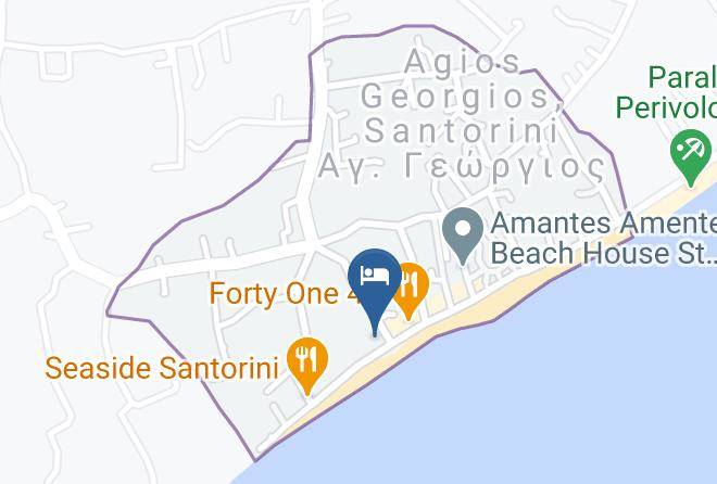 Thira - Anemos Beach Lounge Maps