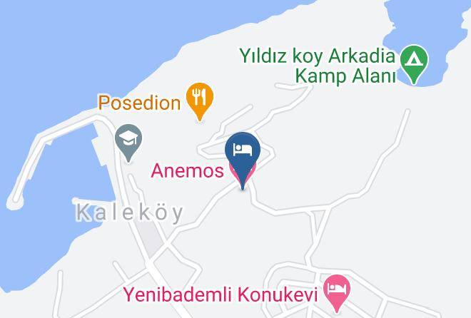 Gokceada - Anemos Hotel Maps