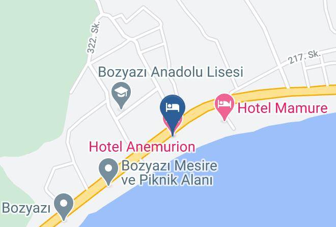 Bozyazi - Hotel Anemurion Maps