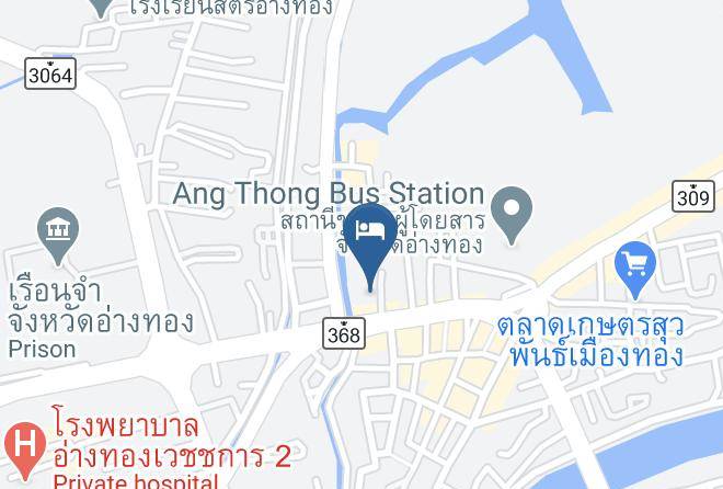 Amphoe Mueang Ang Thong - Ang Thong Hotel Maps