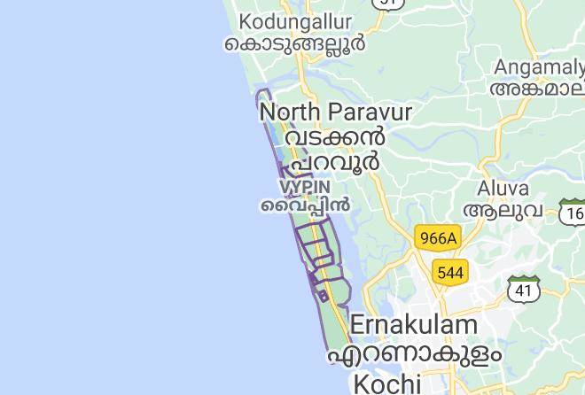 Kodungallur - Angel Garden Beach Home Stay Maps