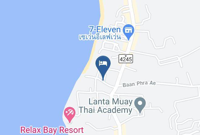 Amphoe Ko Lanta - Angel Lanta Bungalow Maps